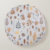 ファンタジーインスパイア植物元素 ラウンドクッション (裏面)