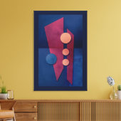 'ファンタジーインG'専攻の抽象芸術アート キャンバスプリント (インサイチュ (リビング))