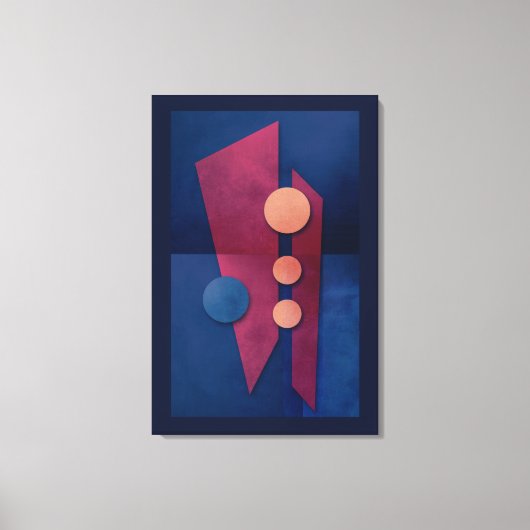 'ファンタジーインG'専攻の抽象芸術アート キャンバスプリント (正面)