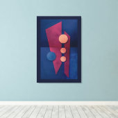 'ファンタジーインG'専攻の抽象芸術アート キャンバスプリント (インサイチュ (ウッドフロア))