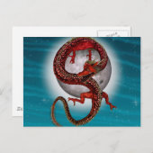 ファンタジーイースタン・レッド・ドラゴン ポストカード (正面/裏面)