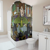 ファンタジーウィザードブックスドラゴンオプション シャワーカーテン (インサイチュ)