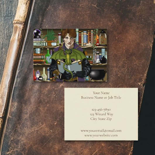 ファンタジーウィザードブックスドラゴンオプション 名刺