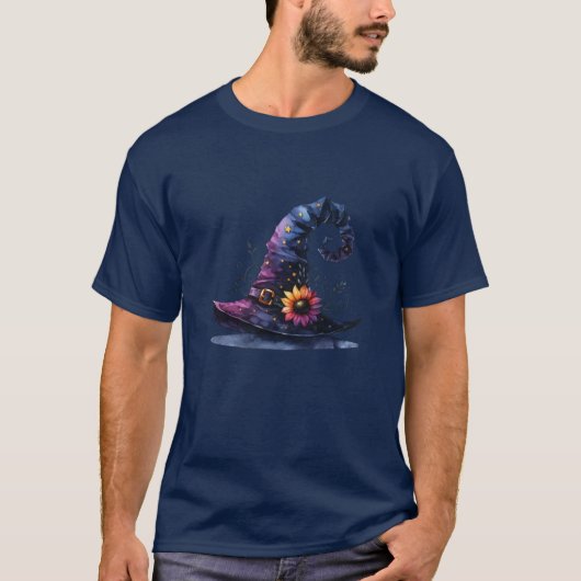 ファンタジーウィッチハットハロウィーン Tシャツ (正面)
