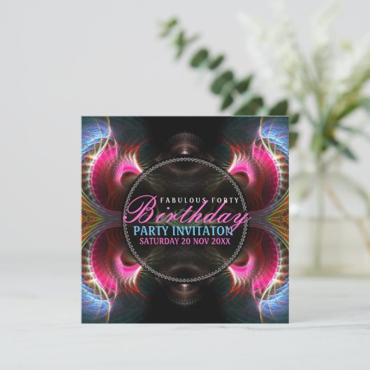 ファンタジーウイングスファブラス40イベントパーティの招待状 招待状 (スタンド正面)