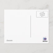 ファンタジーウインターユニコーンとフォアハガキ ポストカード (裏面)