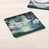 ファンタジーウォーターフォールカスケーダー スクエアペーパーコースター (アングル)