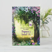ファンタジーウッドランドエンチャントグローフォレストスウィート16 招待状 (スタンド正面)
