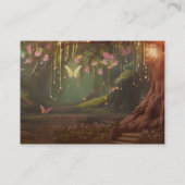 ファンタジーウッドランドエンチャントフォレストスウィート16 RSVP エンクロージャーカード (裏面)