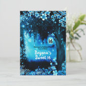 ファンタジーウッドランドエンチャントブルーフォレストスウィート16 招待状 (スタンド正面)