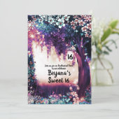 ファンタジーウッドランドエンチャント夏の森スウィート16 招待状 (スタンド正面)