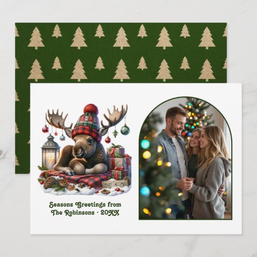 ファンタジーウッドランドムース  rustic nordic クリスマス (正面/裏面)