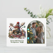 ファンタジーウッドランドムース  rustic nordic クリスマス (スタンド正面)
