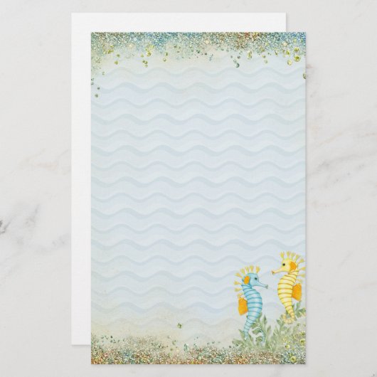 ファンタジーウマときらきら光る 便箋 (正面/裏面)