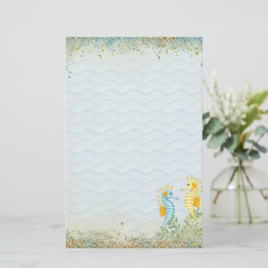 ファンタジーウマときらきら光る 便箋 (スタンド正面)