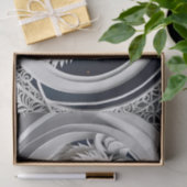 ファンタジーウルフティッシュペーパーオンブルーバックグラウンド 薄葉紙 (ギフト)