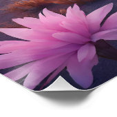 ファンタジーエイリアン惑星の風景と花 ポスター (コーナー)