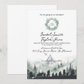 ファンタジーエルフの結婚式招待状 招待状 (正面/裏面)
