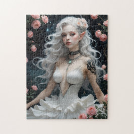 ファンタジーエレガンス：小妖精や小人とバラ ジグソーパズル