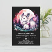 ファンタジーエレガントウルフ誕生日 招待状 (スタンド正面)