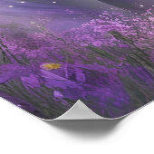 ファンタジーエレガントマジカルユニコーンホースAIアート ポスター (角)