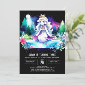 ファンタジーエンチャントプリンセス誕生日 招待状 (スタンド正面)