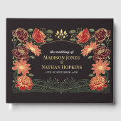 ファンタジーエンチャントレッドフローラ庭園の結婚式 ゲストブック (正面)