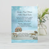 ファンタジーエーテルビーチ結婚式招待状 招待状 (スタンド正面)