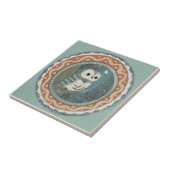 ファンタジーオウルミントブルーテラコッタテールアクア タイル (側面)