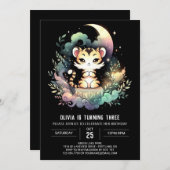 ファンタジーカスタムタイガー誕生日 招待状 (正面/裏面)