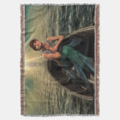 ファンタジーカヌーの人魚 スローブランケット (正面縦)