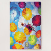 ファンタジーカラフルイマジネーションの娘 ジグソーパズル (縦)