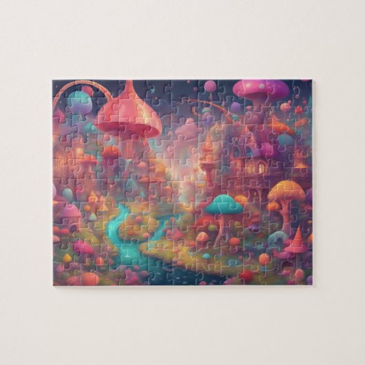 ファンタジーカラフルウォーター城 ジグソーパズル (横)