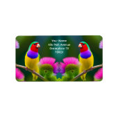 ファンタジーカラフルグールディアンフィンチ ラベル (正面)