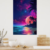 ファンタジーカラフルナイトポスター – バージョン2 ポスター (キッチン)