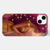 ファンタジーカラフルプリンセスガールピンク金ゴールド星2 Case-Mate iPhoneケース (裏面 (横))