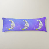 ファンタジーカラフルムーンかわいらし顔紫の空 ボディピロー (裏面)