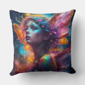 ファンタジーカラフル妖精 クッション (裏面)