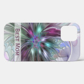 ファンタジーカラフル抽象芸術フラクタル花最高の母母 Case-Mate iPhoneケース (裏面 (横))