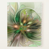 ファンタジーカラフル抽象芸術フラクタル芸術花名 プランナー手帳 (裏面)