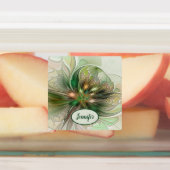 ファンタジーカラフル抽象芸術フラクタル芸術花名 ラベル (貼付)