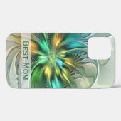 ファンタジーカラフル抽象芸術フラワーフラッ最高のクラママ Case-Mate iPhoneケース (裏面 (横))