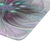 ファンタジーカラフル抽象芸術モダンフラクタル花 カッティングボード (角)