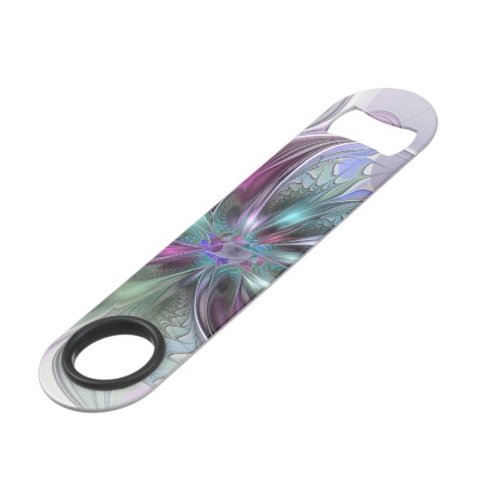 ファンタジーカラフル抽象芸術モダンフラクタル花 スピード栓抜き