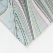 ファンタジーカラフル抽象芸術モダンフラクタル花 フリースブランケット (角)