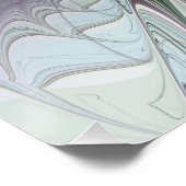 ファンタジーカラフル抽象芸術モダンフラクタル花 ポスター (コーナー)