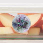 ファンタジーカラフル抽象芸術モダンフラクタル花 ラベル (貼付)