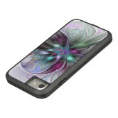 ファンタジーカラフル抽象芸術モダンフラクタル花 Case-Mate iPhoneケース (ボトム)