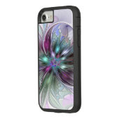 ファンタジーカラフル抽象芸術モダンフラクタル花 Case-Mate iPhoneケース (裏面/左)