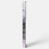 ファンタジーカラフル抽象芸術モダンフラクタル花 SAMSUNG GALAXYケース (左側面)